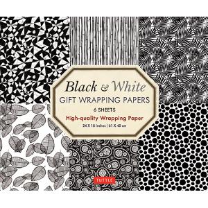 Black & White Gift Wrapping Papers - 6 sheets (9780804851169