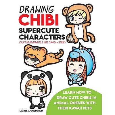 How To Draw People for Kids 9-12: Step by Step Doodling Book Teach You  Sketching 30 Cute Kawaii People In 6 Simple Steps by Jay T.